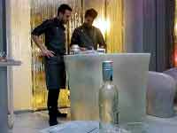 Il banco della 'Cava' e la bottiglia d'acqua piovana della Patagonia
