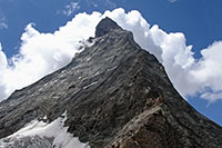 La cresta dell'Hörnli dalla Hörnli Hütte