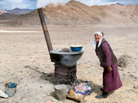 Cucina da campo al festival di Murghab
