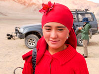 Giovane tagika al festival di Murghab