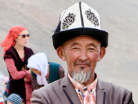 Anziano al festival di Murghab