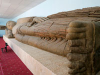 Bhudda reclinato al museo di Dushanbe
