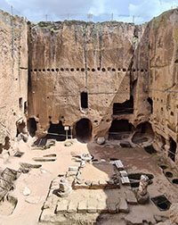 Panoramica del monastero di Gümüşler