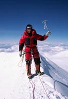 Giuseppe Pompili in vetta al Denali