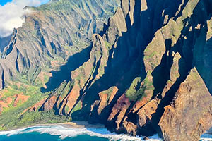 Spiaggia di Kalalau al termine dell'omonimo trail a Kauai