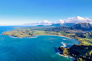 Spiaggia di Hanalei a Kauai