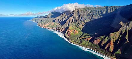 La costa Na Pali nel nord di Kauai