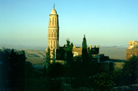 Una moschea al tramonto