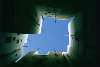 Un cortile interno di Shibam