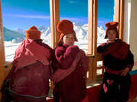 Monachelli al gompa di Karsha