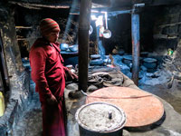 La cucina cumune del gompa di Lingshed