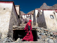 Il gompa di Lingshed a 3900 m