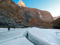 Fratture sul ghiaccio dello Zanskar