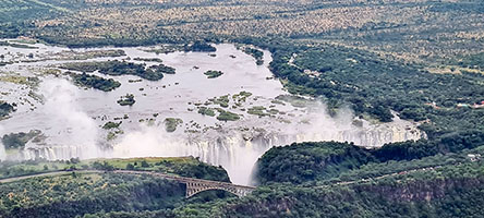 Le cascate Vittoria dall'alto 1