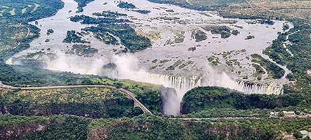 Le cascate Vittoria dall'alto 2