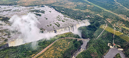 Le cascate Vittoria dall'alto 4
