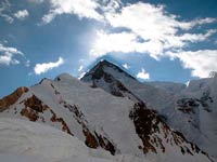 Il Gasherbrum I all'alba