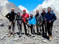 Il gruppo di trek a Concordia