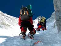 Salendo il couloir dei Giapponesi