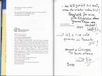 La dedica di Kurt Diemberger