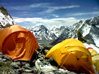 Il campo 1 - 5650 m