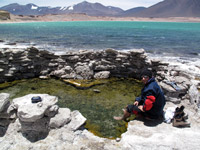 I baños termali alla laguna verde