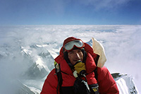 Giuseppe Pompili in vetta