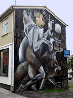 Facciata in centro a Reykjavik