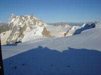 Tramonto sulla vallée blanche