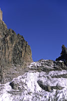 La cresta tra la pta Nelion e la Lenana