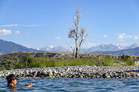La sponda meridionale del lago di Issyk Kul