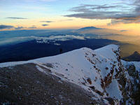 Sul bordo del cratere del Pico de Orizaba