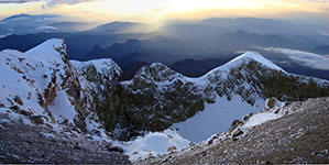 L'interno del cratere del Pico de Orizaba