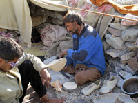 Preparazione del chapati a Smaqring
