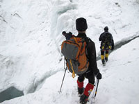 Crepacci sulla seraccata