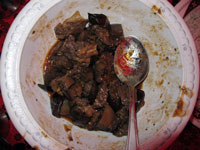 Pietanza di carne di 'zoo' e verdure