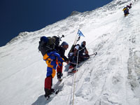 Juanra e Alex sul couloir dei giapponesi