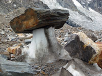 Fungo di ghiaccio sul Gasherbrum Glacier
