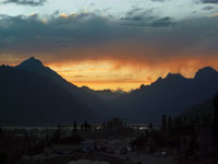 Tramonto a Skardu