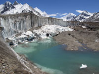 Lago glaciale a Smaqring