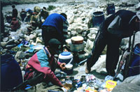 Sosta pranzo lungo il sentiero