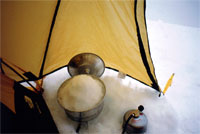 Dettaglio cucina al Campo II