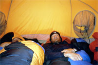 Giuseppe e Giogio in autoscatto al Campo III