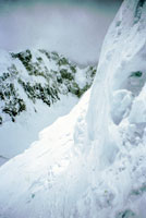 in discesa nella tormenta verso il Campo II