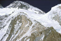 La cresta ovest di salita