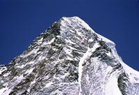 La vetta del K2 dal BP