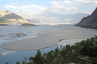 La valle dell'Indo poco prima di Skardu