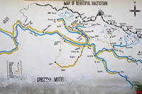 Murales del Baltistan al Motel Concodia, Skardu