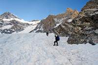 L'inizio della via di salita