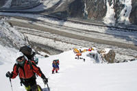 Marco Tossutti verso il campo 2